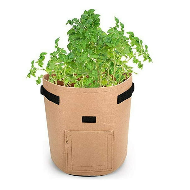 Plant Grow Bags Home Garden Potato Onion Pot Greenhouse Vegetable Growing Bag 8 Plant Grow Bags Home Garden Potato Onion Pot Greenhouse Vegetable Growing Bag 8